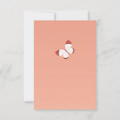 Boho chique vlinder bloemig elegant Vrijgezellenfe Kaart (Achterkant)