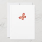 Boho chique vlinder bloemig elegant Vrijgezellenfe Kaart (Achterkant)