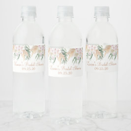 Boho Chique waterflesetiket Waterfles Etiket