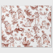 Boho Chique Zodiac Teken Tegel Patroon Astrologie  Cadeaupapier (Vlak)