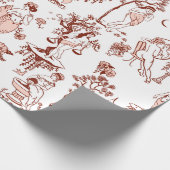 Boho Chique Zodiac Teken Tegel Patroon Astrologie  Cadeaupapier (Hoek)