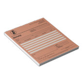 Boho Chiropractor Factuur / Kwitantie Notitieblok (Schuin)