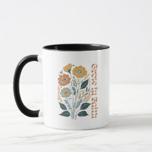 Boho Christelijk Inspirerend groeit in geloof Mok