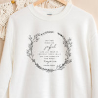 Boho Christelijk Sweatshirt Bijbelse Verse Wildblo