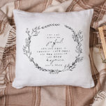 Boho Christelijke Bijbel Verse Wildbloemen Kussen<br><div class="desc">Boho Christelijk Bijbel Verse Wildbloemen Sierkussen</div>