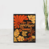 Boho Christian Fall Thanksgiving Are You Fall-o-we Kaart (Voorkant)