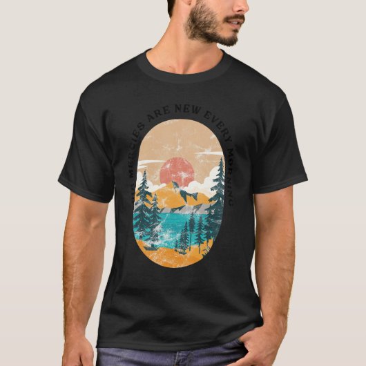 Boho Christian His Mercies Are New In The Morning T-shirt (Voorkant)