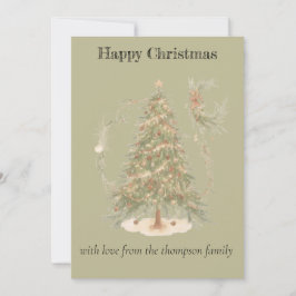 Boho Christmas Flat Vakantie Kaart