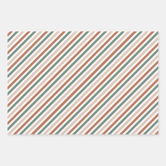 Boho Christmas Gift Wrap Modern Holiday Wrapping Inpakpapier Vel (Voorkant)