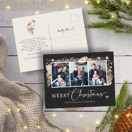 Boho Christmas Holiday Briefkaart