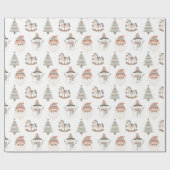 Boho Christmas Joy Holiday Cadeaupapier (Vlak)