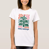 Boho Christmas Joy Peace Love T-shirt (Voorkant)