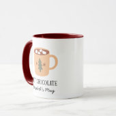 Boho Christmas Mug Hot Chocolate Mug Mok (Voorkant links)