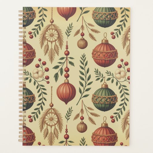 Boho Christmas Ornaments Planner (Voorkant)