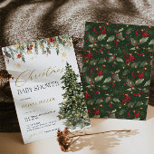 Boho Christmas Tree Lights Baby shower Uitnodiging