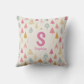 Boho Christmas Tree pillow – Custom Name gift Kussen (Achterkant)