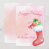 BOHO CHRISTMAS WENSKAART SAVE THE DATE (Voorkant / Achterkant)