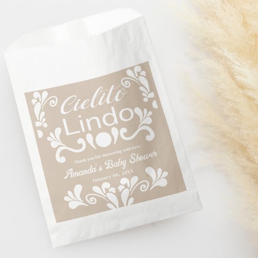 Boho Cielito Lindo Mexicaans Baby shower Bedankzakje