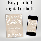 Boho Cielito Lindo Mexicaans Baby shower Kaart