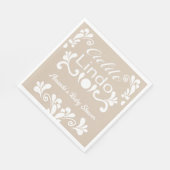 Boho Cielito Lindo Mexicaans Baby shower Servet (Hoek)