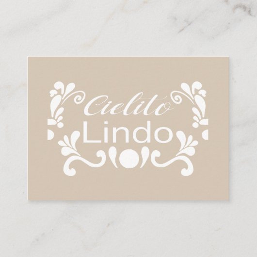 Boho Cielito Lindo Mexicaans Baby shower Spel Informatiekaartje (Achterkant)