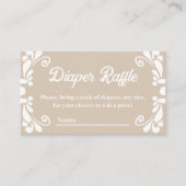 Boho Cielito Lindo Mexicaanse Baby shower Luier Informatiekaartje (Voorkant)