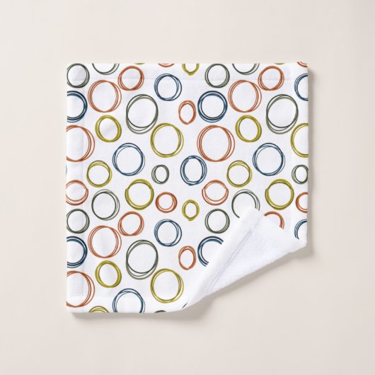 Boho Circles Bad Handdoek (Wasdoekje)
