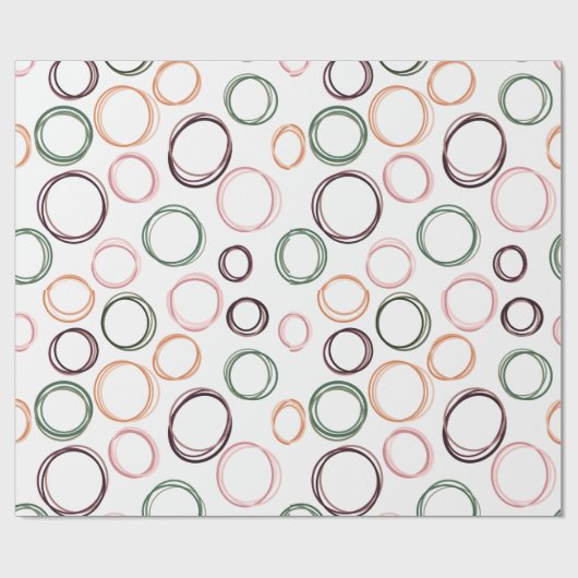Boho Circles Cadeaupapier (Vlak)