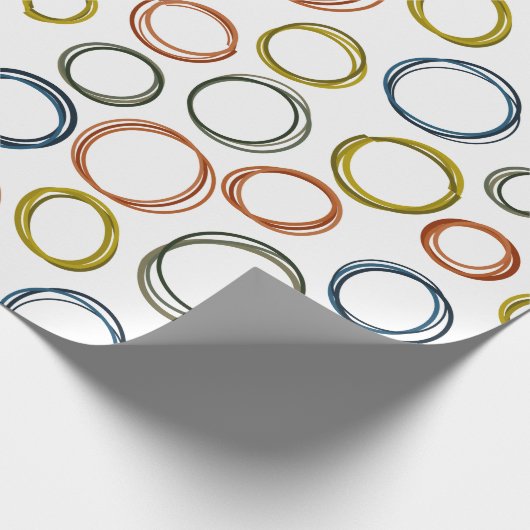Boho Circles Cadeaupapier (Hoek)