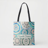 Boho Circles Canvas tas (Voorkant)