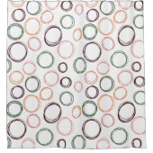 Boho Circles Douchegordijn (Voorkant)