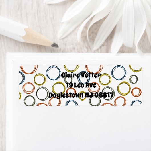 Boho Circles Etiket (Insitu)