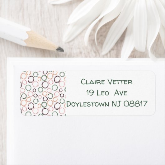 Boho Circles Etiket (Insitu)