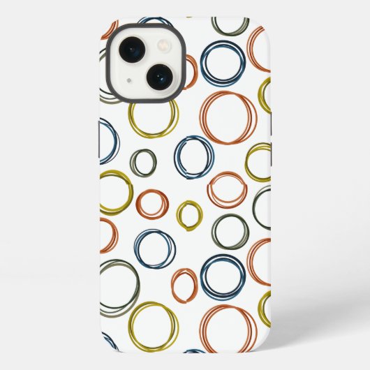 Boho Circles iPhone Hoesje (Achterkant)