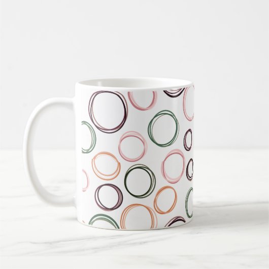 Boho Circles Koffiemok (Links)