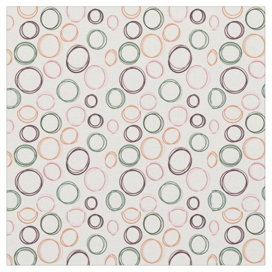 Boho Circles Stof (Close Up)