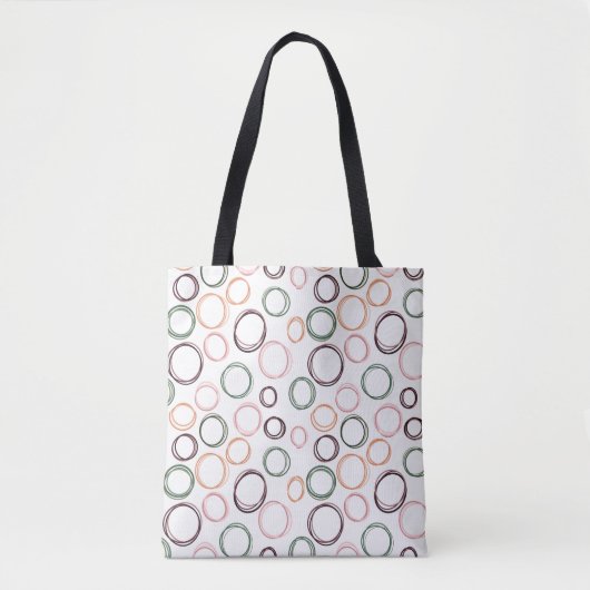 Boho Circles Tote Bag (Voorkant)
