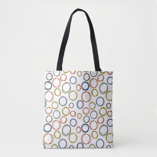Boho Circles Tote Bag (Voorkant)
