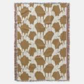 Boho Cirkels Aardetinten hedendaags minimalistisch Deken (Voorkant Verticaal)