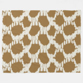 Boho Cirkels Aardetinten hedendaags minimalistisch Fleece Deken (Voorkant (Horizontaal))