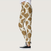 Boho Cirkels Aardetinten hedendaagse minimalistisc Leggings (Links)