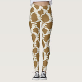 Boho Cirkels Aardetinten hedendaagse minimalistisc Leggings