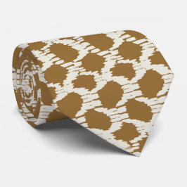 Boho Cirkels Aardetinten hedendaagse minimalistisc Stropdas