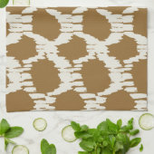 Boho Cirkels Aardetinten hedendaagse minimalistisc Theedoek (Gevouwen)