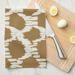 Boho Cirkels Aardetinten hedendaagse minimalistisc Theedoek