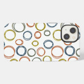Boho Cirkels iPhone Hoesje (Achterkant horizontaal)