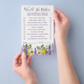 Boho citroenen & lavendel wil ze liever gamen flyer (Hand)