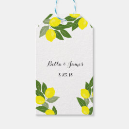 Boho Citrus Lemon Cadeau Labels Cadeaulabel