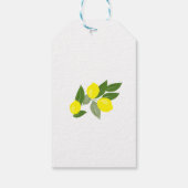 Boho Citrus Lemon Cadeau Labels Cadeaulabel (Achterkant)