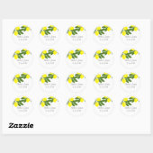 Boho Citrus Lemon Stickers (Vel)